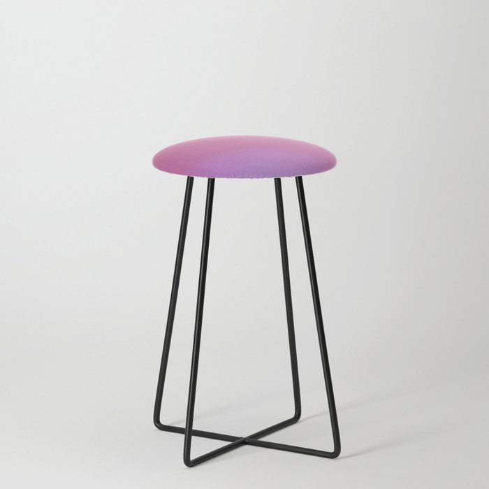 Purple, Blue, Pink Watercolor Gradient  Counter Stool