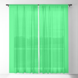 Monochrom green 0-255-85 Sheer Curtain