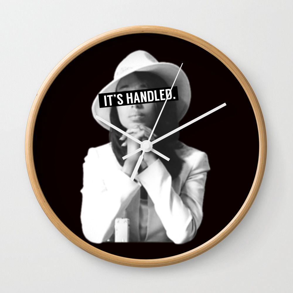 Olivia Pope Scandal It S Handled Wall Clock By Michellelo Society6