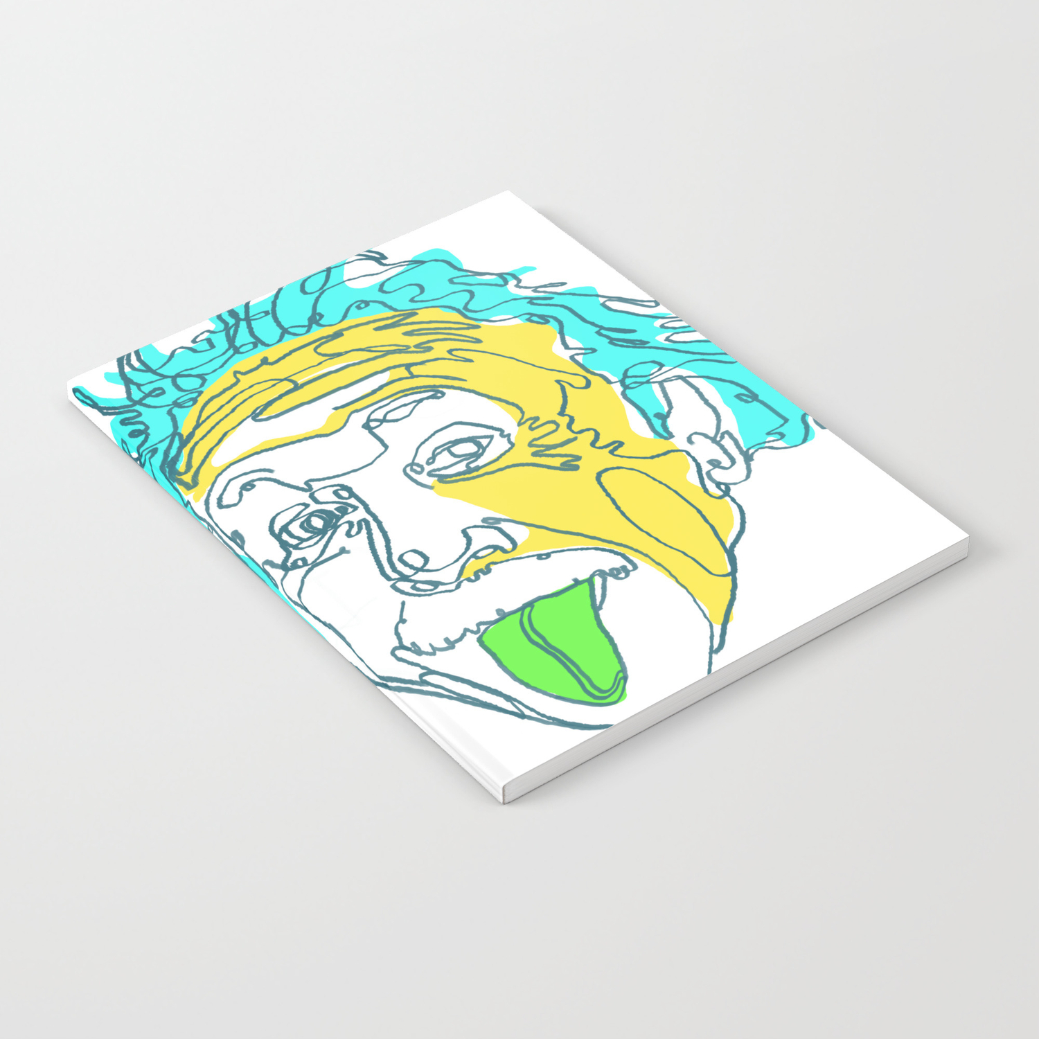 Einstein Line Art Painting Print Poster Albert Einstein