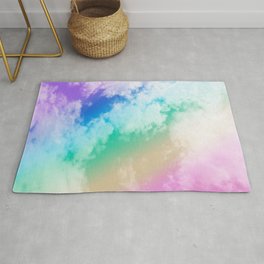 Unicorn Rainbow Clouds #1 #decor #art #society6 Area & Throw Rug