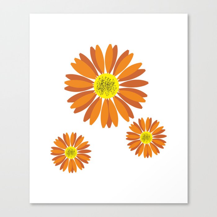 Sun Flowers Art Canvas Print