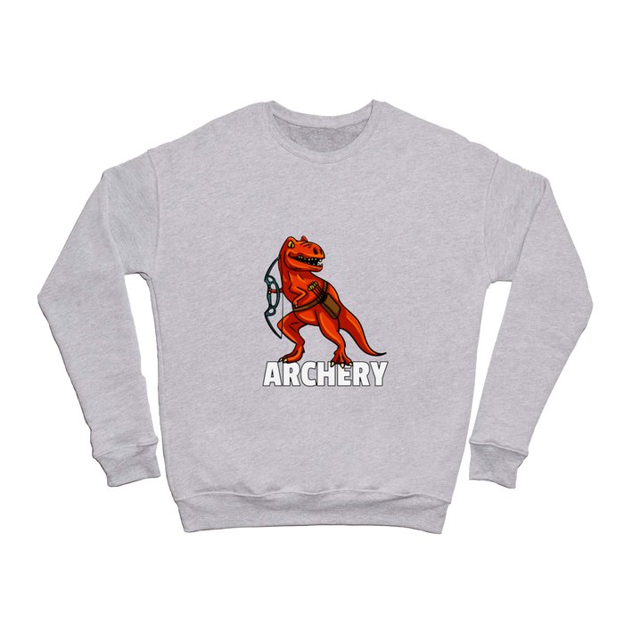 dinosaur archery Archer arrow and bow Crewneck Sweatshirt