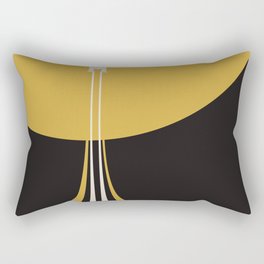 Minimal Space Travel Poster Rectangular Pillow