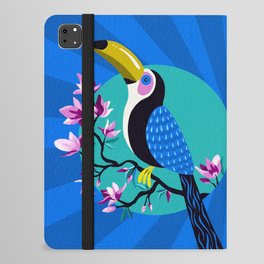Tropical Toucan – Turquoise & Blue iPad Folio Case