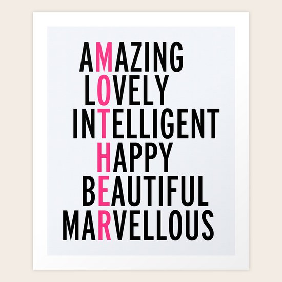 Mother Quote Art Print