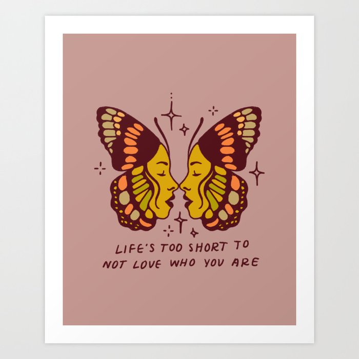 Self Love Butterfly Art Print