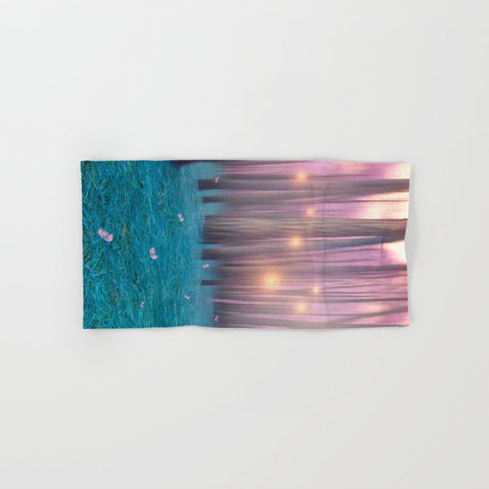 Pink feather dance Hand & Bath Towel