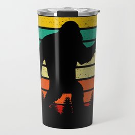 bigfoot-retro-sunset-full-black Travel Mug
