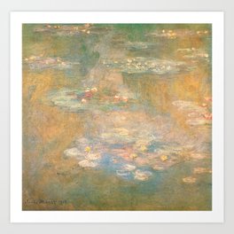 Water Lilies Claude Monet 1908 Art Print