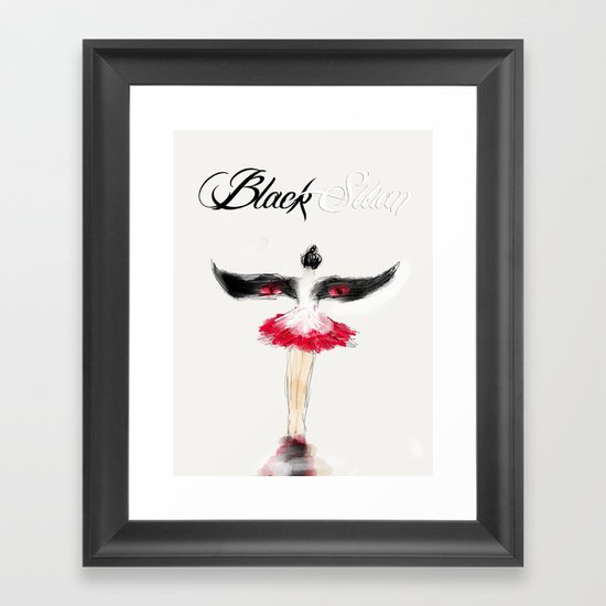 Black Swan V Framed Art Print