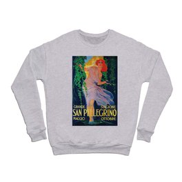 Thermal Water Italian Vintage Poster Crewneck Sweatshirt