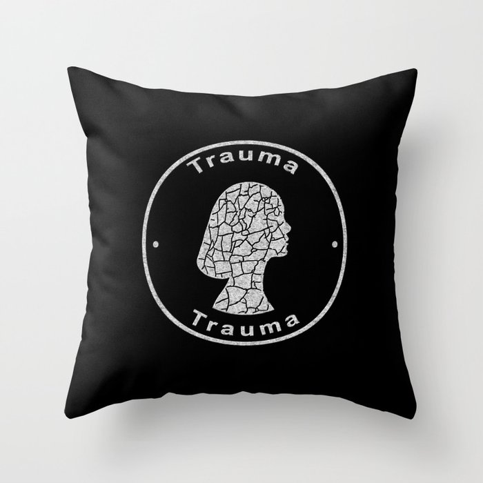 Trauma, Psychology Concept Throw Pillow