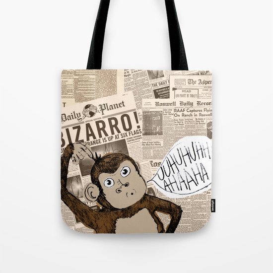Bizarro Monkey Tote Bag