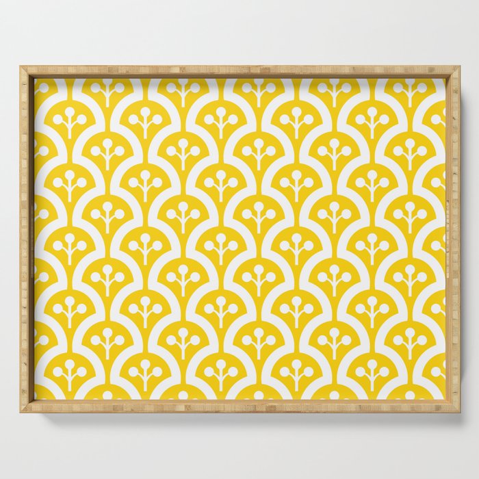 Atomic Mushroom Yellow Serving Tray