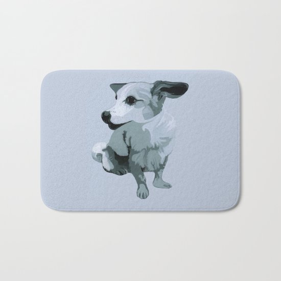 Linda dog Bath Mat