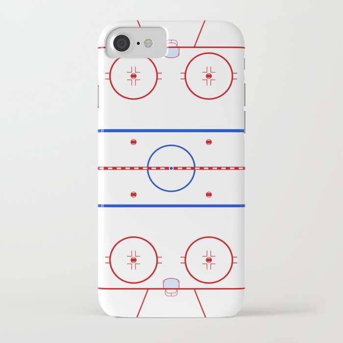 Ice Hockey Rink Diagram iPhone Case