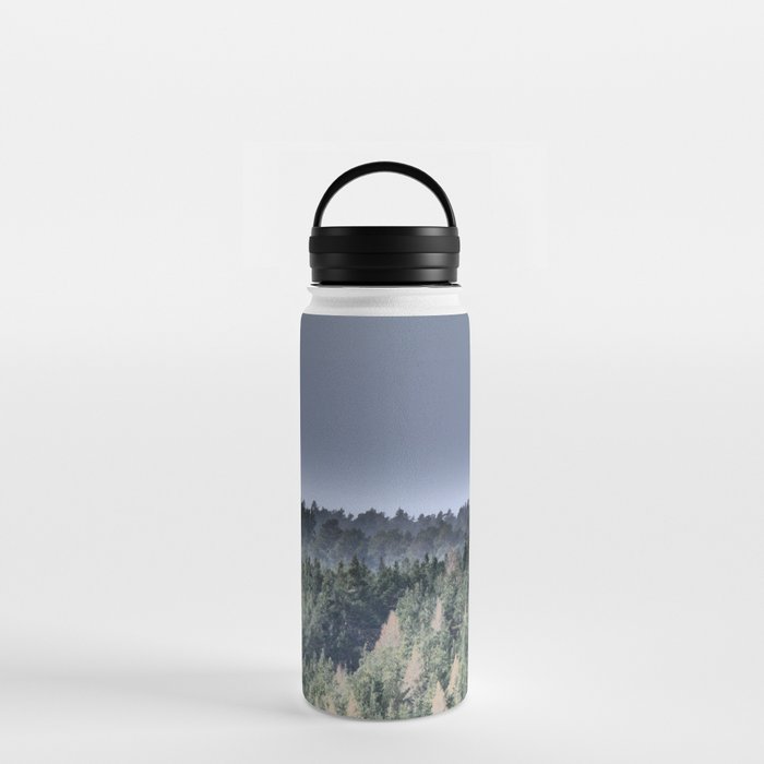 Spring Scottish Highlands Pine Forest in I Art Water Bottle