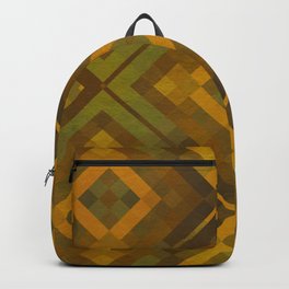 twyla - gold green brown textured geometric pattern Backpack | Golden, Design, Twyla, Argyle, Case, Tray, Shero, Diamond, Digital, Graphicdesign 