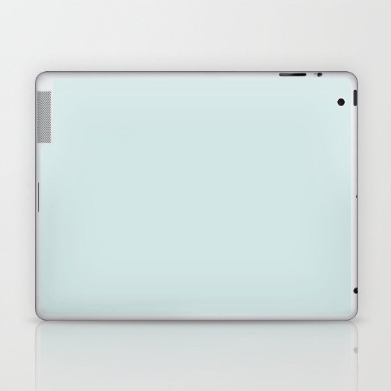 SEA GLASS COLOR. Pale Blue solid color Laptop & iPad Skin