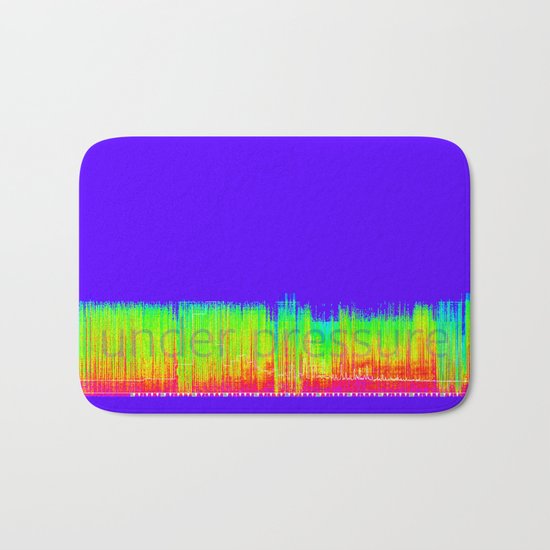 graphic score #1 Under Pressure Bath Mat