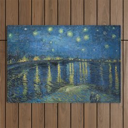 Starry Night Over the Rhone Outdoor Rug