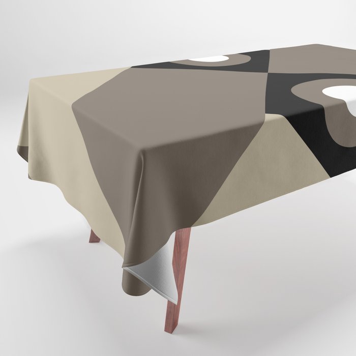 gray colored geometric pattern  Tablecloth