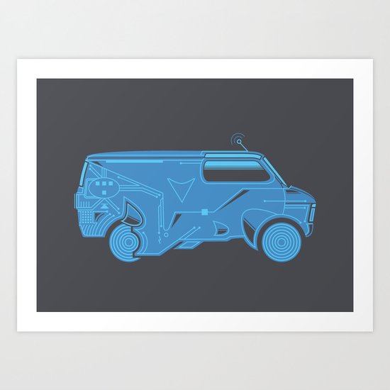 TRON Van Art Print