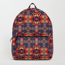 Floral Sun Burst Pattern Backpack