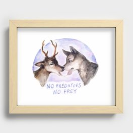 NO PREDATORS NO PREY Recessed Framed Print