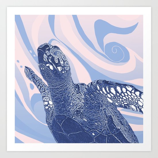 Unique Turtle Design Art Print