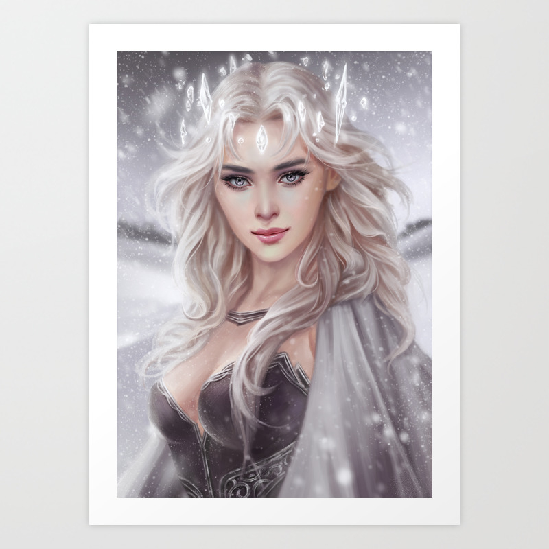 Snow Princess Art Print By Zolaida Society6