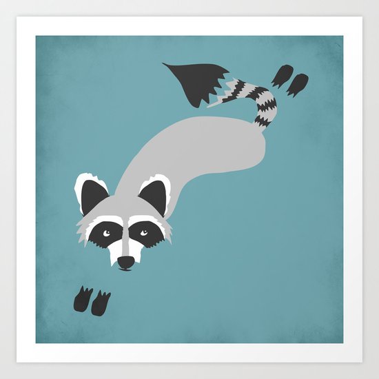 Robby Raccoon Art Print