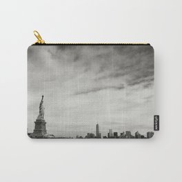 Back and white statue of liberty Carry-All Pouch