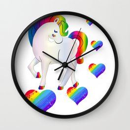 Unicorn Dreaming Wall Clock