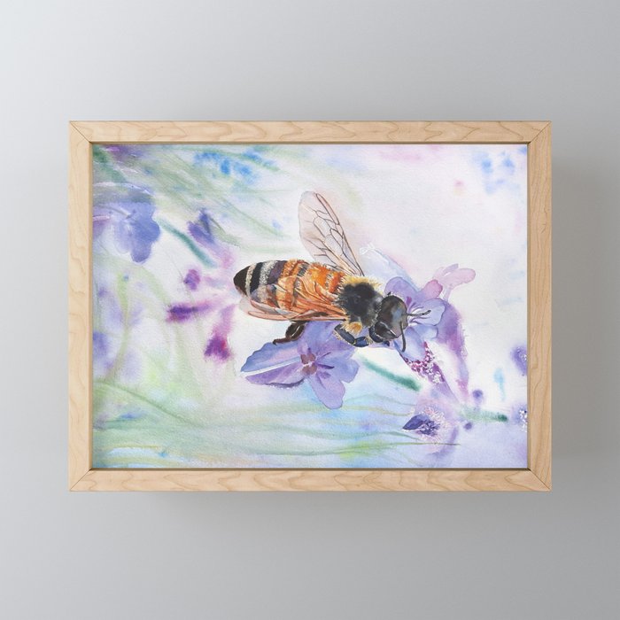 Bee Ukraine Strong Framed Mini Art Print