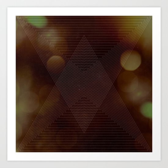 Bokeh Triangle Art Print