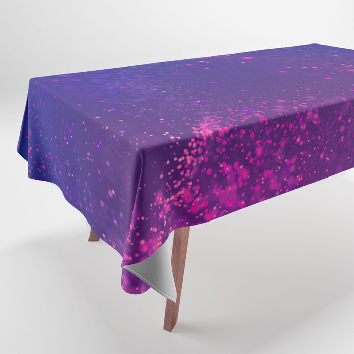 Abstract Hot Pink Purple Lavender Gradient Nebula Tablecloth