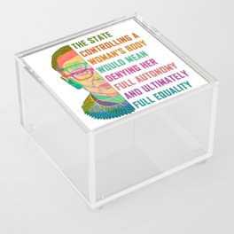 A Woman's Body is Full Equality Acrylic Box