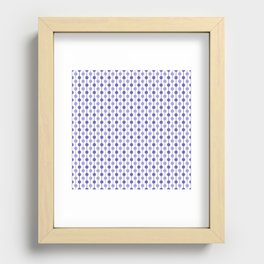 Tiny Droplets Pattern in Very Peri Recessed Framed Print