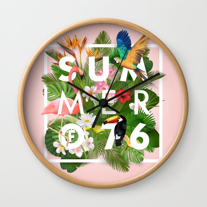 SUMMER of 76 Wall Clock