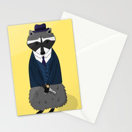 mafia racoon Stationery Cards