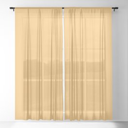 Fearless Yellow Sheer Curtain