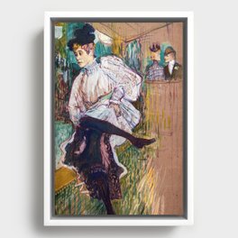 Toulouse-Lautrec - Jane Avril Dancing Framed Canvas