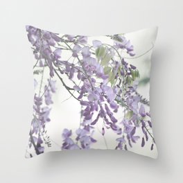 Wisteria Lavender Throw Pillow