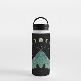 Luna and Moth - Midnight Black Water Bottle