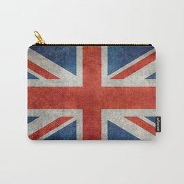 UK Union Jack flag Bright grungy style Carry-All Pouch