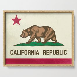 California Republic Flag Serving Tray