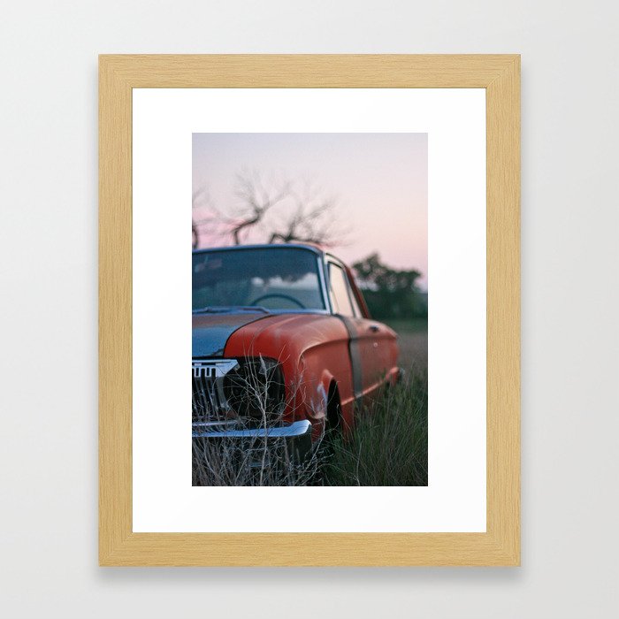old car. Framed Art Print