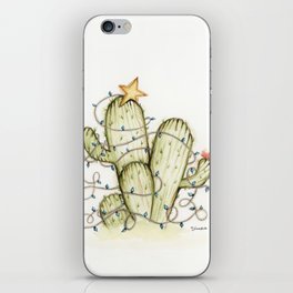 Feliz Navidad Cactus iPhone Skin